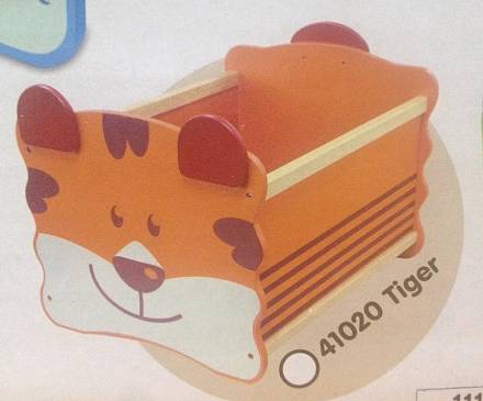 Ящик для хранения I'm Toy Тигр, оранжевый 